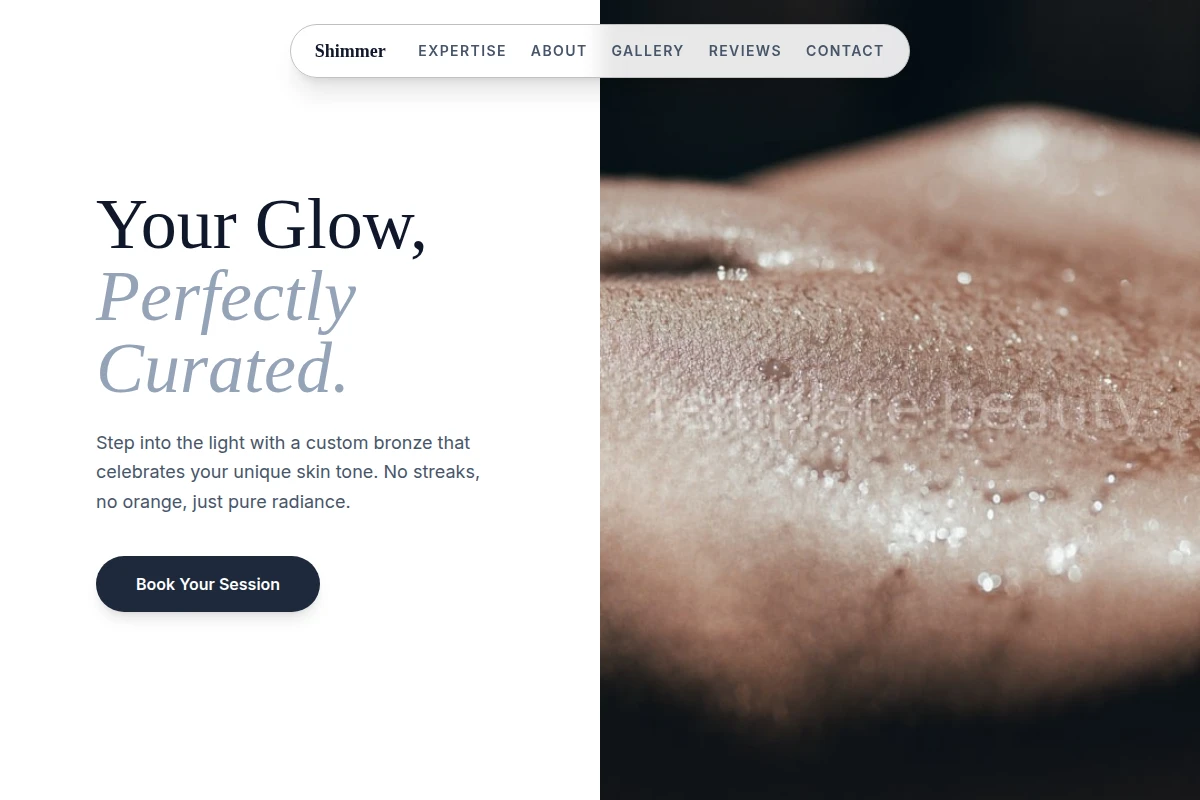 Shimmer Spray Tan
