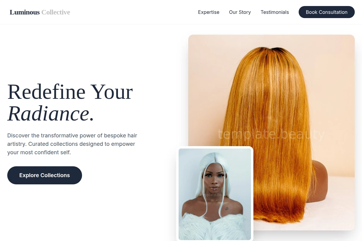 Ivory Wig